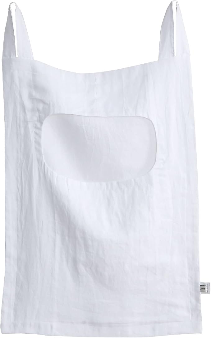 Amazhiyu 100% Linen Door Hanging Laundry Hamper Bag, 19x27 Inches by Amazhiyu