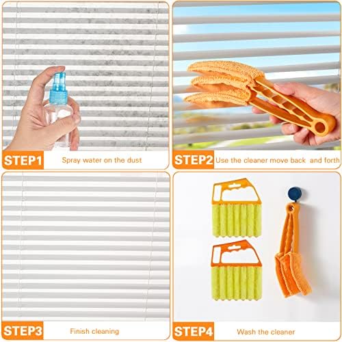 10 Pcs Venetian Window Blind Cleaner Duster Tool Set, Mini Blind Cleaner Duster - Image 3