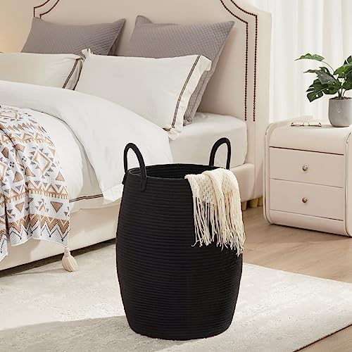 Extra Large Laundry Hamper Basket 105L Woven Blanket Basket - Image 4