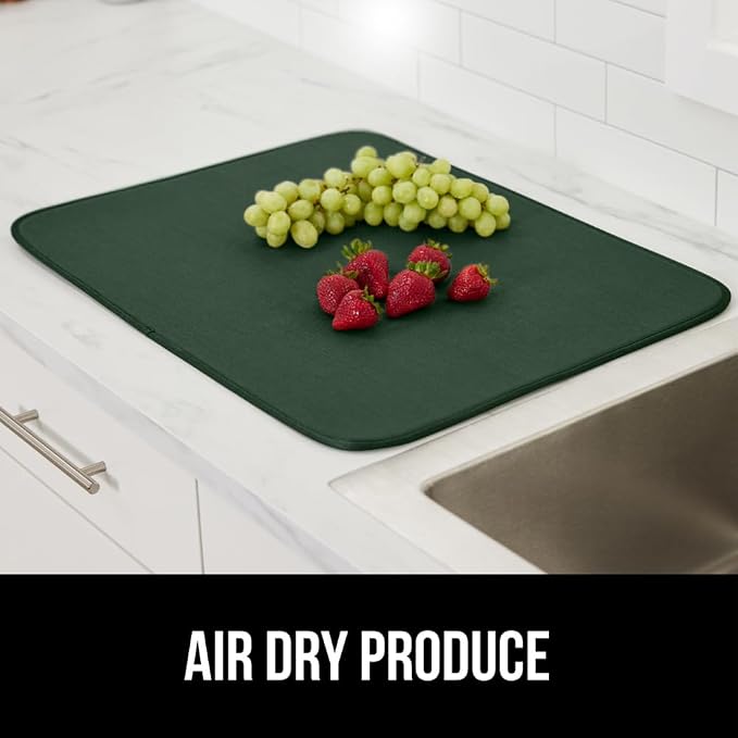 GORILLA GRIP Ultra Water Absorbent Microfiber Dish Drying Mat, 18x24 2 Pack - Image 9