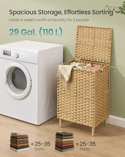 SONGMICS 2-Section Laundry Hamper - Image 3