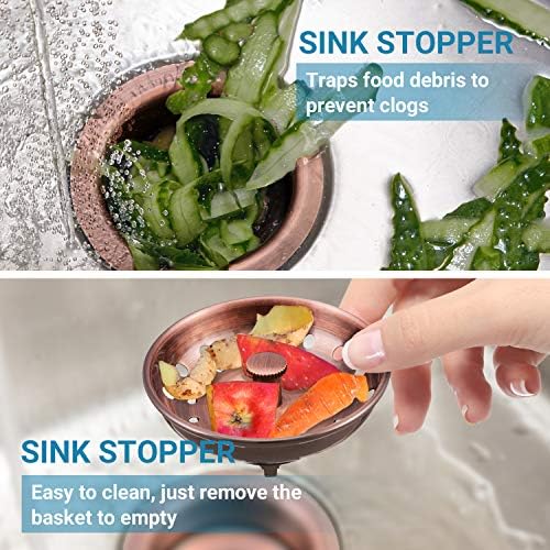 KONE Copper Kitchen Sink Strainer Basket, - Image 7