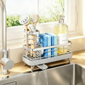 Kitsure Sponge Holder for Kitchen Sink, 7.9" x 3.5" x 6.0" by Kitsure