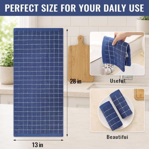 Kitinjoy 100% Cotton Terry Kitchen Towels, 13”x 28” - Image 4