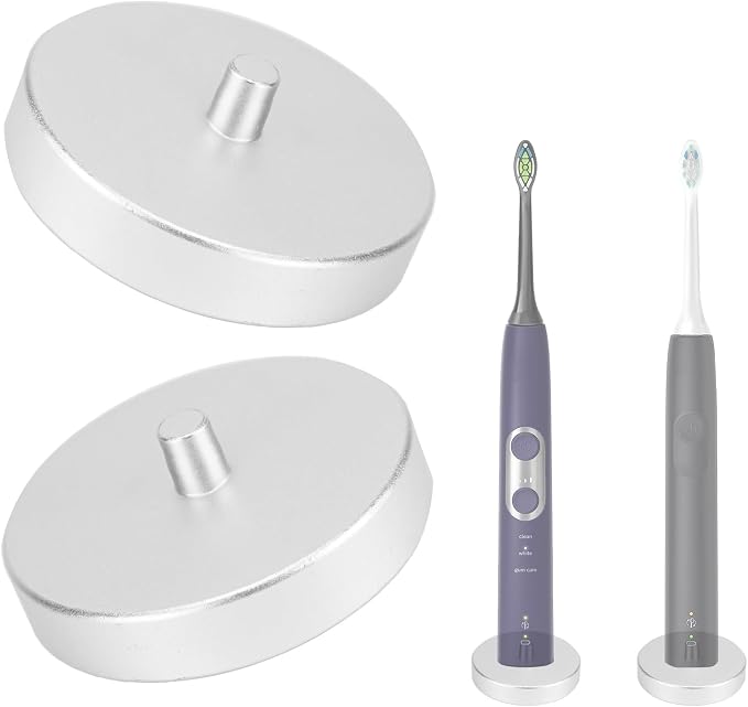 2Pack Silver Electric Toothbrush Holder by LUEXBOX