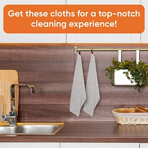 Superio Cotton Terry Washcloths Grey Towels 100% Cotton Cleaning Cloth 16" Rags - Image 5