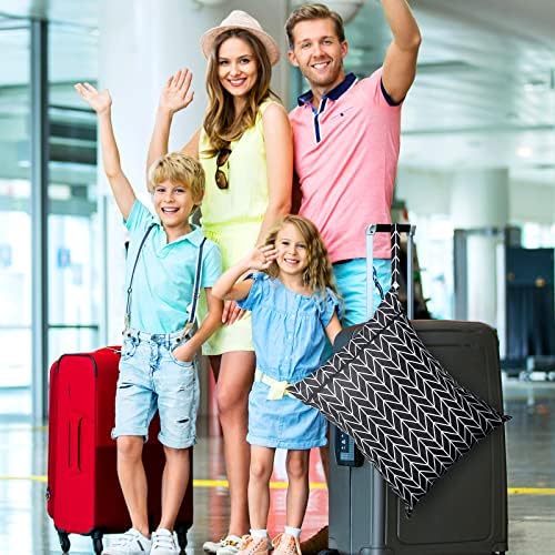 Shappy 2 Pack Wet Dry Bag Travel Laundry Waterproof, Stripe Style - Image 4
