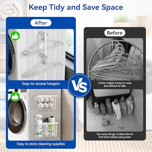 Laundry Room Organization and Storage Magnetic Dryer Ball Holder - Image 4