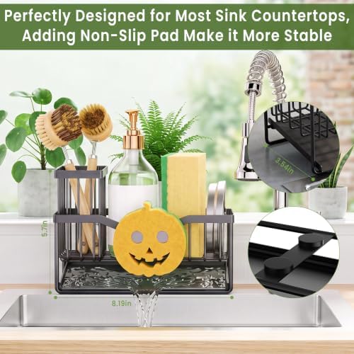 Fssvcd Kitchen Sink Caddy Organizer Sponge Holder - Image 5