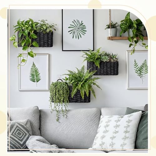 3 Pcs Wall Hanging Baskets, Paper Cord - Image 6