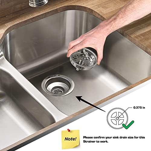 Highcraft 97633 Kitchen Sink Spin and Seal Basket Strainer Replacement - Image 5