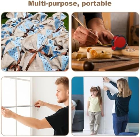 24 Pieces Mini Tape Measure Keychains 3 ft Small Retractable Measuring Tape - Image 4