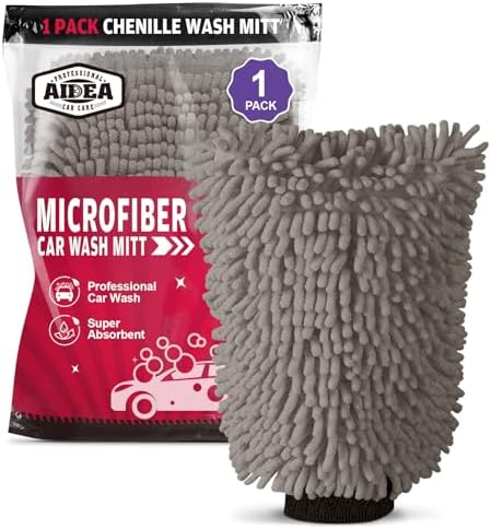 AIDEA Car Wash Mitt Microfiber, Car Wash Brush, 7.12''X10.14'' by AIDEAHOME