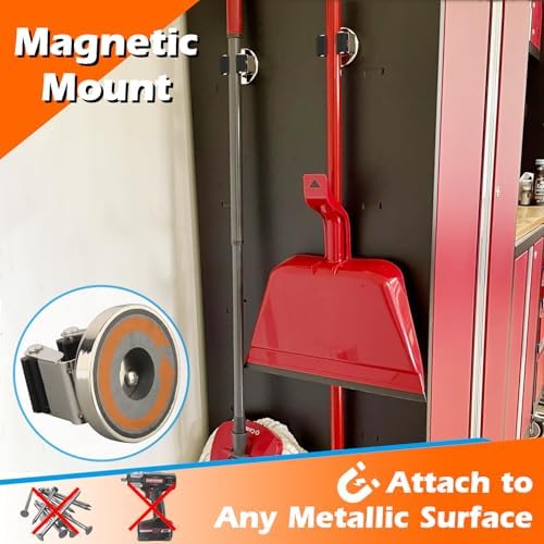 MUTUACTOR Magnetic Broom Holder, Anti-broken Broom and Mop Tool Holder - Image 3