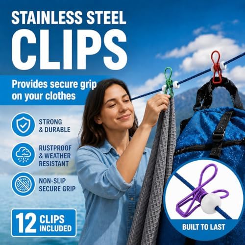 Retractable Travel Clothesline - Image 3