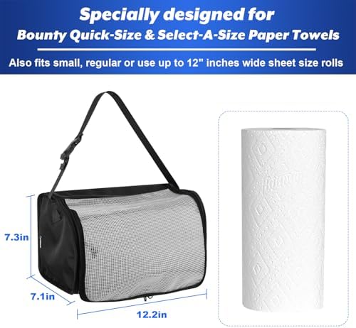 Kitchen Paper Towel Holder, Hanging Paper Towel Dispenser - Image 2