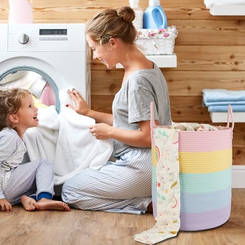 XUANGUO Rope Laundry Basket Hamper - Image 4