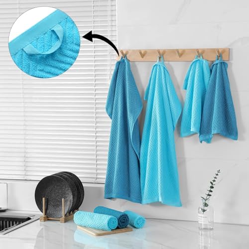 100% Cotton Kitchen Towels and Dishcloths Set - Image 4