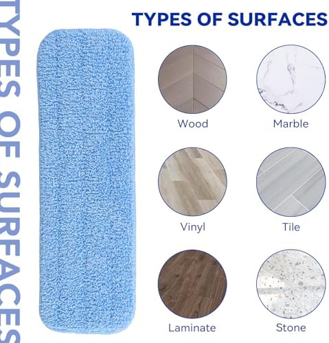 Replacement Microfiber Pad Fit for Rubbermaid Commercial 18 Inch Mop Head - Image 6