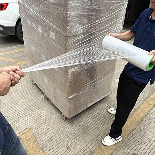 2-Pack Clear Stretch Wrap 18" x 1000 Feet 80 Gauge Industrial Strength - Image 4