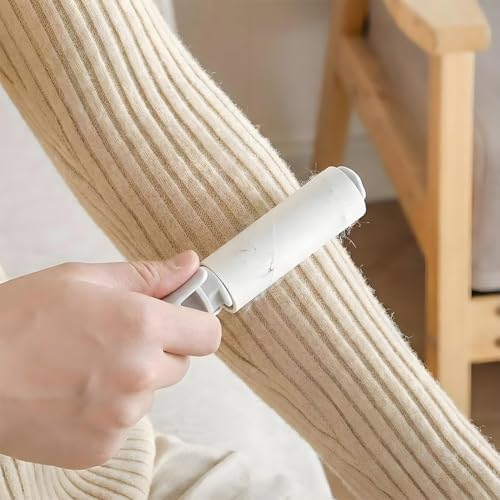 Mini Travel Lint Roller with 300 Sticky Sheets, Compact Portable Pet Hair - Image 3