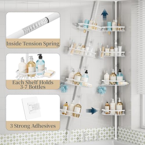 Consumest Shower Caddy Tension Pole - Image 5