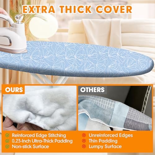 Ironing Board Cover and Pad, 15x54 Standard Size, Scorch Resistant - Image 3