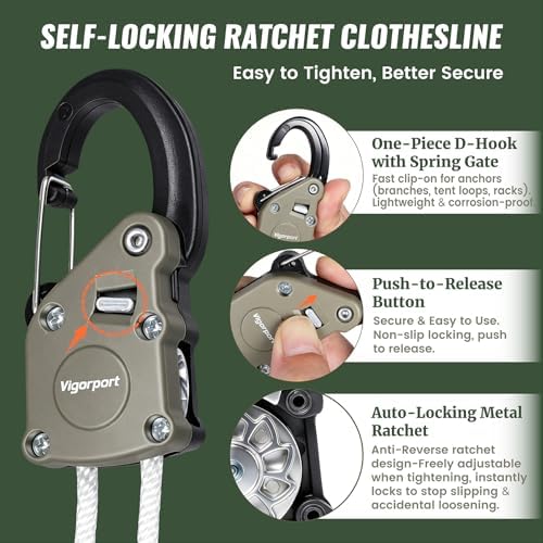 Vigorport Retractable Clothes Line Outdoors - Image 2