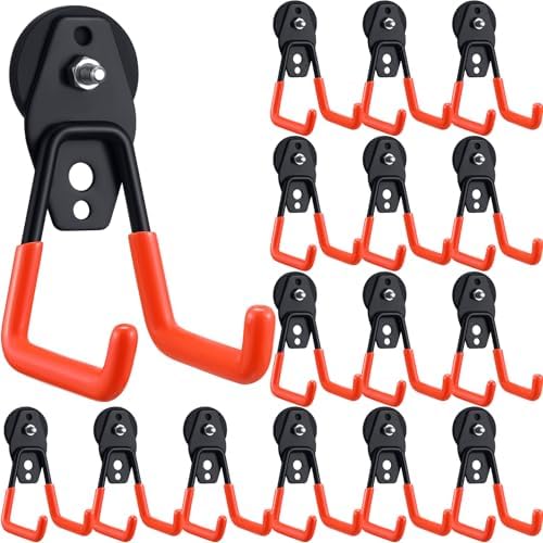 Landhoow 18 Pcs Large Magnetic Hooks Heavy Duty Garage Magnet Hooks Strong by Landhoow