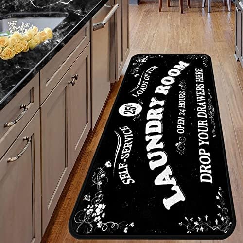 Laundry Room Long Rug Area Rug Non-Slip Floor Mat Waterproof Farmhouse Carpet - Image 4