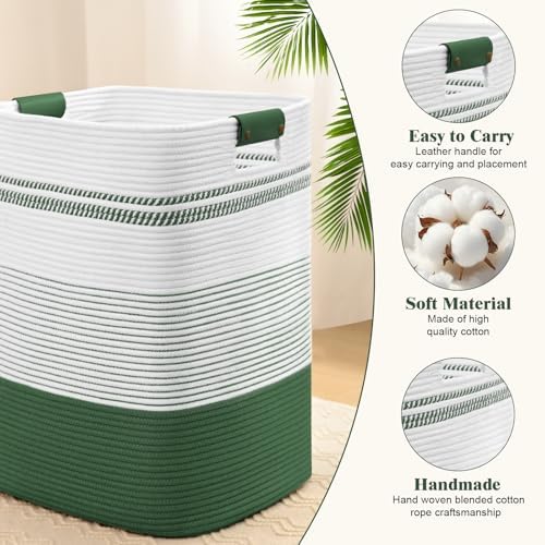 Laundry Hamper, 95L Tall Laundry Basket - Image 6