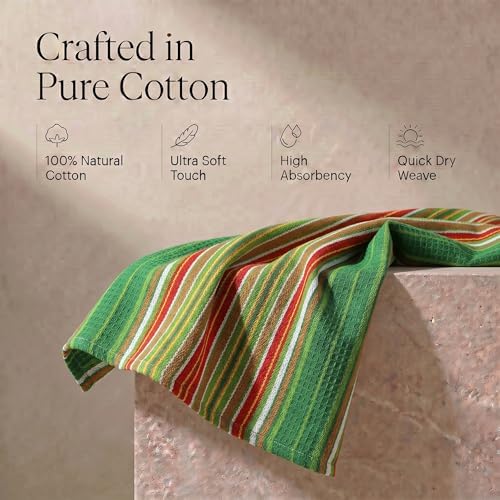 Urban Villa Kitchen Towel Cotton Dish Towel 20”x30” Leaf Green - Image 4