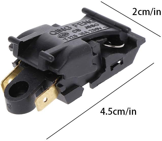 1PC 16A Electric Kettle tat Switch 2 Pin l Kitchen Appliance Parts Abs