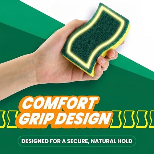 SCRUBIT Sponges Kitchen Heavy Duty Dish Sponge, 30 Pack Sponges - Image 3