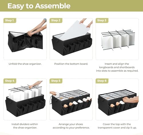 Shoe Organizer for Closet, Shoe Storage Solution - Image 6