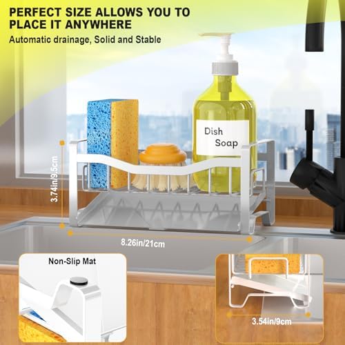 Maifan Stainless Steel Kitchen Sink Caddy Organizer - Image 6