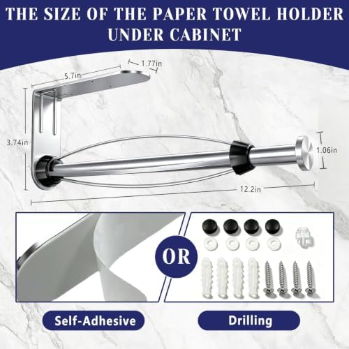 Paper Towel Holder, Paper Towel Holder Under Cabinet - Image 7