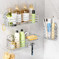 LEVERLOC Shower Caddy Suction Cup, 3 Pack Bathroom Organizer by LEVERLOC