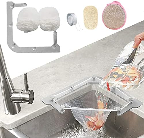Kitchen Sink Triangle Tri-Holder Filter, Kitchen Sink Strainer, Sink Drain by HiBD