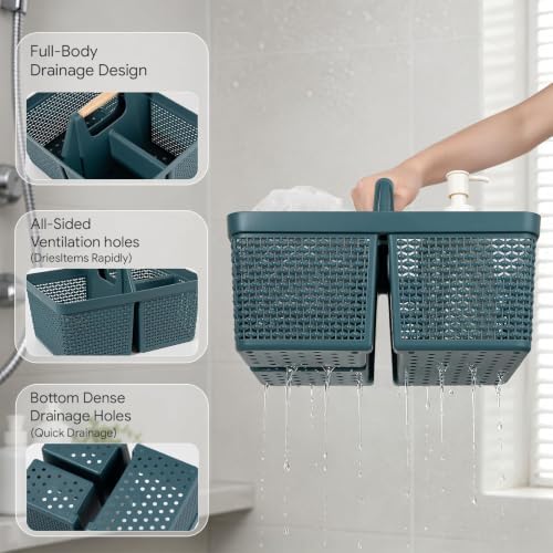 Portable Plastic Shower Caddy Basket - Image 3