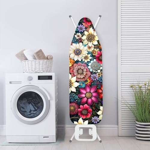 Mandala Ironing Board Covers Standard Size Floral Ironing Board Dustproof Cover - Image 3