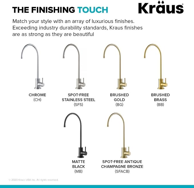 KRAUS Purita 100% Lead-Free Kitchen Water Filter Faucet in Chrome - Image 7