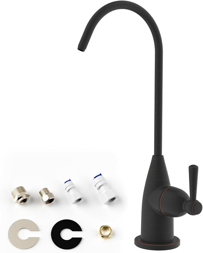 Hibbent Drinking Water Faucet for Bar and Kitchen Sink, Stainless Steel Reverse by Hibbent