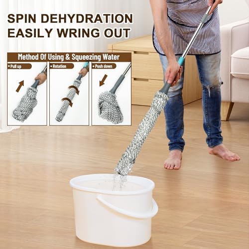 Self Wringing Mop Floor Cleaning Easy Squeeze Twist Mop - Image 3