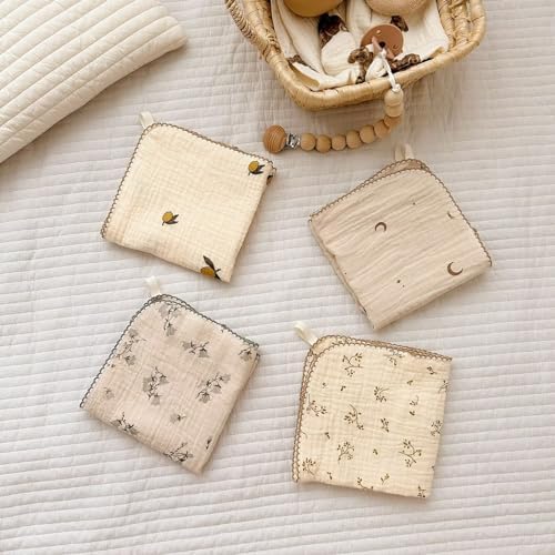 BuLuTu 4 Pack Stylish Dish Cloths Floral Print Cleaning Towels - Image 3
