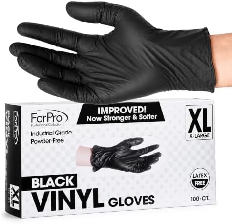 ForPro Disposable Vinyl Gloves, Industrial Grade, Powder & Latex Free, by ForProProfessionalCollection