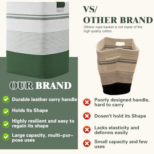 Laundry Hamper, 85L Tall Laundry Basket - Image 5