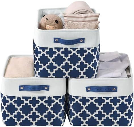 DECOMOMO Storage Bins, Large Fabric Storage Baskets by DECOMOMO