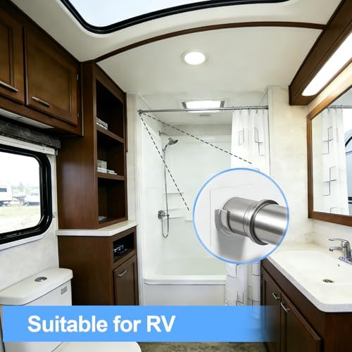Shower Curtain Rod Holder with Strong Adhesive, No Drilling - Image 6