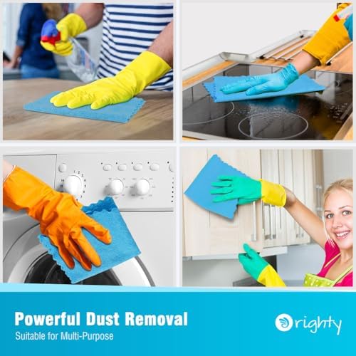 Orighty Microfiber Cleaning Cloth Bulk, 50 Pack Shop Towels 12x12 in - Image 4